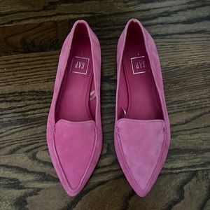 NEW GAP suede flats shoes pink size 7